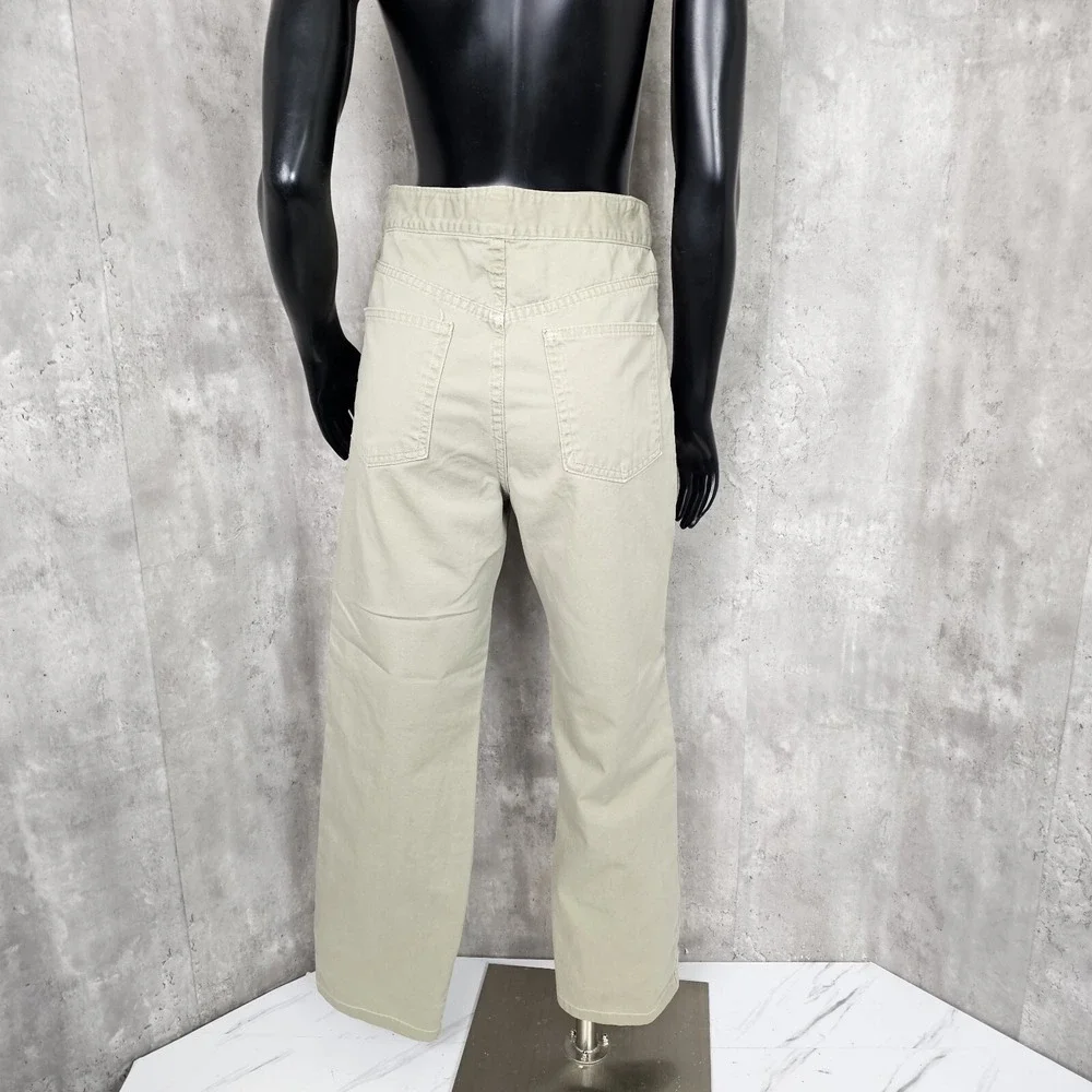 Vintage 90s‎ Contempo Casuals Khaki High Rise Wide Leg Pants Womens 28